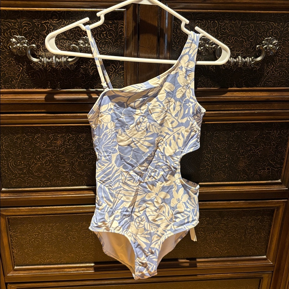 Abercrombie Kids Blue and White Swimsuit